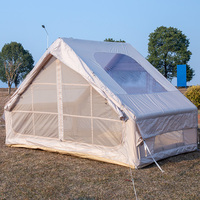 Tente gonflable ultra-résistante à deux portes, coupe-vent, résistante à l'eau, grande tente de camping familiale