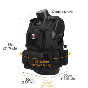 Chaleco Táctico Portaplacas, Chaleco de Combate, Colete Tático, Chaleco de Asalto, Chaleco Táctico Molle para Exteriores - Product Image 3