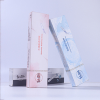 Boîtes d'emballage en carton blanc personnalisées, boîte à rabat droit pour produits cosmétiques et soins de la peau