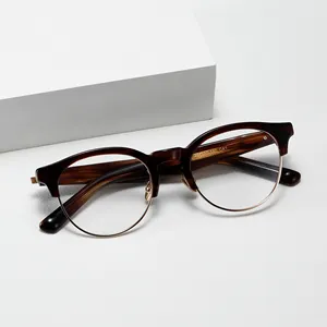 Benyi High End Mazzucchelli Acetate Optical Eye Glasses Frames Vintage Spectacle Frames Classic Eyewear Unisex