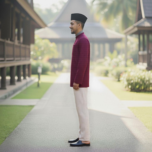 Kilang OEM Jahit Pukal Borong Kebaya Riau Tie Dye Cotton Wrinkled Casual Breathable Private Label Production Muslimah Modest Set - Product Image 2