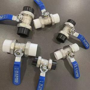 Válvula de Bola de Cobre de Doble Unión para Agua, Tuberías de PPR y Latón, Accionamiento Manual, Alta Calidad, Accesorios de Tubería de Agua de Latón, Válvula de Bola de Unión - Product Image 1