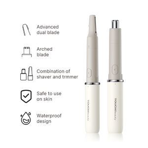 TOUCHBeauty 3 en 1 Lady <span class=keywords><strong>Shaver</strong></span> Electric Nose Ear Hair Trimmer <span class=keywords><strong>Battery</strong></span> <span class=keywords><strong>Operated</strong></span> Eyebrow Trimmer Body Hair Removal Dispositivo de belleza - Product Image 2