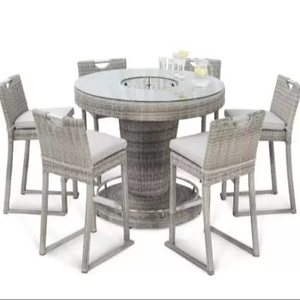 Ensemble de <span class=keywords><strong>bar</strong></span> de mobilier d'extérieur en rotin durable, tabouret et chaises de <span class=keywords><strong>bar</strong></span> en <span class=keywords><strong>osier</strong></span>, vente à chaud - Product Image 1