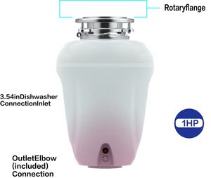 Desintegrador de Resíduos Alimentares Javish JH-300B - Moedor de Aço Inoxidável com Motor DC e Tecnologia Silenciosa 1 HP Garantia de 2 Anos - Product Image 5