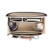 Vente en gros Sac à dos personnalisé léger Livre fourre-tout multi poches Sac cosmétique dans le sac Insert de sac à main Sacs à main Organisateurs de sacs à dos en feutre