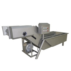 Vegetables Spinach Air Bubble Washing Cleaning Machine with Water Spray for Further Cleaning