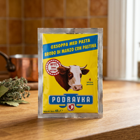 PODRAVKA 35pcs Beef Broth with Pasta 65g Instant Solid Soups Model 1002934 2 Year Shelf Life