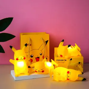 Offre Spéciale interrupteur tactile contrôle dessin animé lampe de chevet Pikachu veilleuse pour chambre d'enfants décoration de la maison