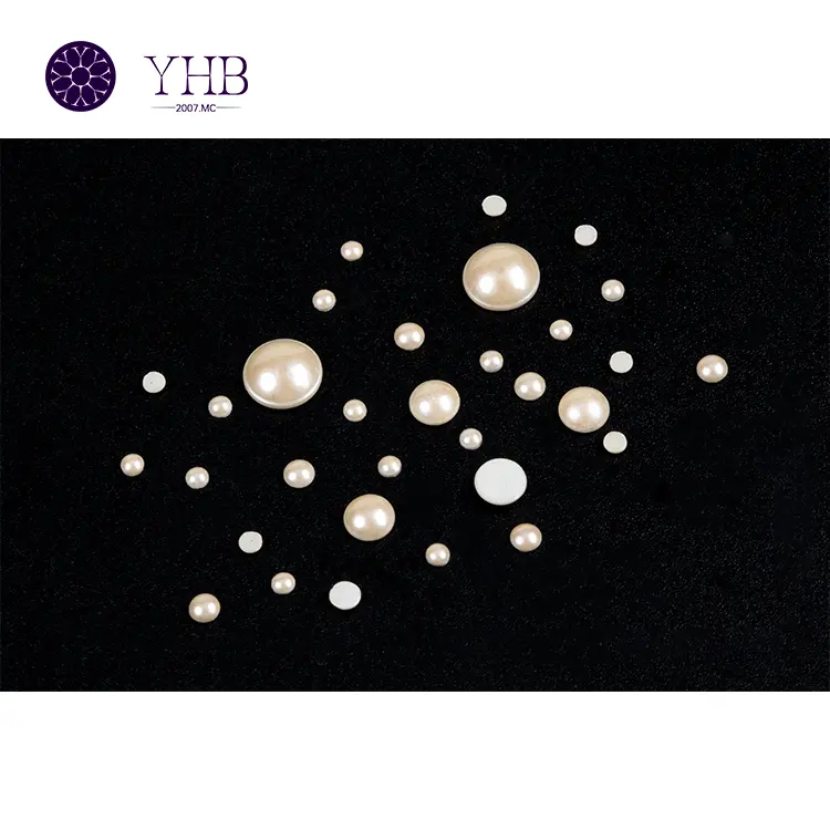 DIY hochwertige halbauton Perle heiß gefestigt flacher Boden Telefonhülle Nagelkunst Kleidung DIY Material Paket Perle Strass