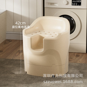 Silla de Baño As A Technology Epp 50X40X65Cm Antideslizante para Ancianos y Mujeres Embarazadas - Product Image 5