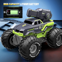 Nouvelle Voiture Télécommandée Amphibie avec Pistolet à Eau, Voiture Cascadeuse Télécommandée, Voiture Tout-Terrain Radiocommandée RC, Jouets