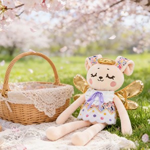 Muñeco de Peluche Personalizado de Conejita Hada, Juguete de Peluche Suave <span class=keywords><strong>y</strong></span> Adorable con Alas Doradas para Pedidos al por Mayor con MOQ Bajo, Fabricación OEM ODM - Product Image 2