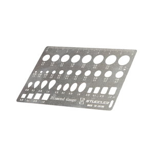 Estimador de Quilates de Diamantes Portátil Stuccler de Acero Inoxidable, <span class=keywords><strong>Regla</strong></span> de Medición de Piedras Preciosas <span class=keywords><strong>para</strong></span> Joyeros, Herramienta de Estimación de Tamaño de Diamantes - Product Image 1
