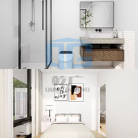 Maison préfabriquée en conteneur duplex à deux étages en acier extensible de 20 pieds