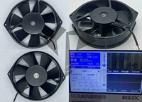 Ventilateur axial à roulement à billes DC 24V, 2 fils, 3500 tr/min, 0,5A, 12,9W, 150x150x38mm, ventilateur de refroidissement haute température en métal, 15cm