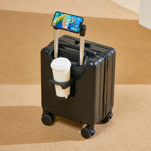 Valise de <span class=keywords><strong>Cabine</strong></span> Tendance 14 Pouces, <span class=keywords><strong>Bagage</strong></span> à Main Compact, <span class=keywords><strong>1</strong></span> Pièce, Vente <span class=keywords><strong>en</strong></span> Gros, <span class=keywords><strong>en</strong></span> PC et ABS, 40*30*20, avec Porte-Gobelet - Product Image 1