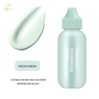 Échantillon gratuit de fond de teint végétalien à couverture complète maquillage de marque privée fond de teint mat imperméable pour le maquillage