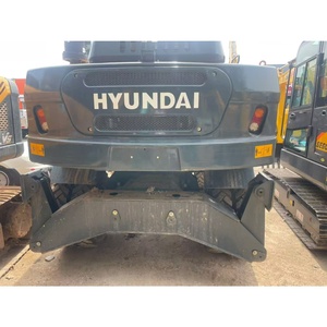 Excavatrice sur roues Hyundai Robex 120W, 12 tonnes, pelle hydraulique, capacité de la benne de 0,45 m³, avec pompe Kubota et valve Vickers - Product Image 2