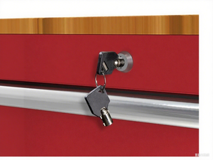 LIBENLI 46 в. Мобильный верстак с твердым деревянным верхом, шкаф для инструментов красный - Product Image 5