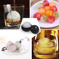 Moule à glaçons sphériques en silicone de qualité alimentaire, portable, réutilisable, créatif, pour whisky, directement de l'usine
