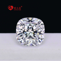 Perles de pierres précieuses de qualité 5A, blanches, de forme coussin, taille régulière, 4*4mm-15*15mm, zircone cubique synthétique excellente, utilisées pour la bijouterie