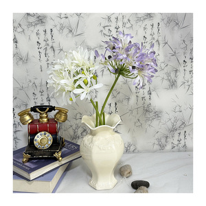 Flor simulada de seda de Agapanthus <span class=keywords><strong>Africanus</strong></span> pequeña de alta calidad artificial al por mayor para Decoración - Product Image 1