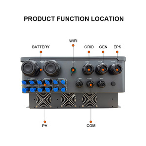 กันน้ำระดับ IP65 ระบบไฮบริดพลังงานแสงอาทิตย์ 16KW 48V 69.6A MPPT คลื่นไซน์บริสุทธิ์ แบบเชื่อมต่อกริดและแบบออฟกริด สำหรับใช้งานกลางแจ้ง WTHD-HI-1P-16KL พร้อมระบบกักเก็บพลังงาน WTHD- - Product Image 4