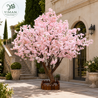 Pohon Bunga Sakura Buatan YM untuk Dekorasi Pernikahan, Pohon Bunga Sakura Palsu, Dekorasi Pohon Sakura Tiruan