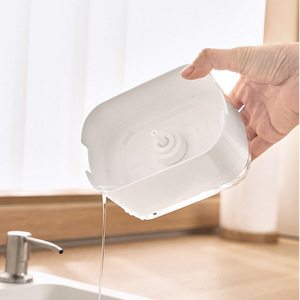 Dispensador de Jabón Blanco con Soporte para Esponja para Fregadero de Cocina, Fácil Instalación, Caja de 60 Unidades - Product Image 1
