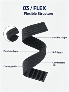 สายนาฬิกาไนลอนขายดีที่สุดสำหรับ <span class=keywords><strong>Garmin</strong></span> Enduro/ Descent/<span class=keywords><strong>TACTIX</strong></span> <span class=keywords><strong>DELTA</strong></span>/Fenix 6X ขนาด 26 มม. สายนาฬิกาอัจฉริยะแบบปรับได้พร้อมตัวล็อคแบบนุ่ม - Product Image 2