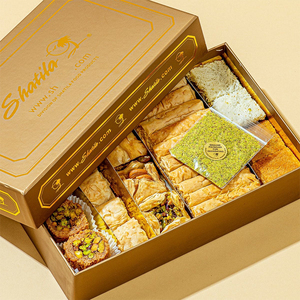 MENA <span class=keywords><strong>Edi</strong></span> Mixed Nuts Gourmet Surtido Baklava Caja de embalaje Surtido Elegante Baklava Caja de regalo Postres de tamaño pequeño - Product Image 3