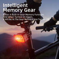 Lumière arrière de vélo portable, rechargeable par USB, 4 modes, étanche IPX4, durable, en ABS, LED, pour la conduite nocturne, SUPERFIRE BTL17