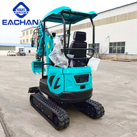 Mini-excavatrice hydraulique EACHAN à prix abordable, moteur Euro 5, 1,8 tonne, pour travaux agricoles et municipaux, mini-pelle diesel