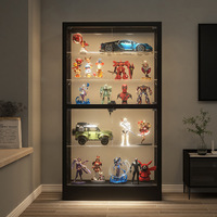 Vitrine en verre pour magasin, présentoir en métal, armoire de rangement pour objets de collection, figurines, jouets