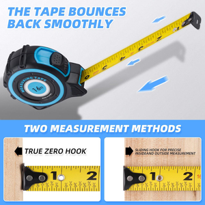 Băng đo 5m 16ft cao su vỏ bảo vệ và sốc thấm trường hợp cho thợ mộc, surveyors, kỹ sư và thợ điện - Product Image 4