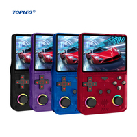 Consoles de jeux vidéo rétro Topleo, écran IPS 3,5 pouces, 18000 jeux, sortie HD