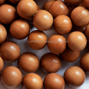 Collar Mala de cuentas de sándalo con borla 108 cuentas de oración de madera, ideal para respiración de meditación de yoga - Product Image 1