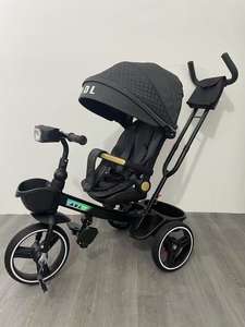 Payung sepeda roda tiga anak-anak, payung sepeda roda tiga <span class=keywords><strong>3</strong></span> roda dengan Push Bar Balance sepeda naik mainan mobil anak-anak roda tiga - Product Image 2