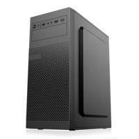 Boîtier PC Gaming AntarcChill OEM avec Panneau en Maille Métallique, Boîtier de Bureau Mid-Tower, Châssis PC de Bureau, Prend en Charge les Lecteurs Optiques 5.25.