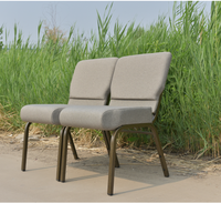Chaises d'église en tissu de style moderne, empilables, rembourrées, pour l'école, le théâtre, l'hôpital