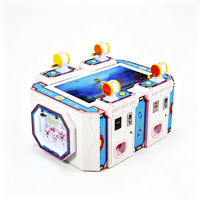 Machine de jeu de pêche pour 4 joueurs, machine d'arcade de pêche à monnayeur pour enfants avec système de récompense pour centre de jeux