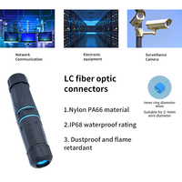 Conector de Fibra Óptica Simplex SC/APC, Impermeable IP68, para Redes FTTH en Exteriores