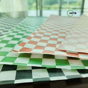 Papier alimentaire anti-graisse enduit de silicone imprimé sur mesure, simple face, pour hamburger, sandwich, pizza, shawarma, lait, gelée - Product Image 5