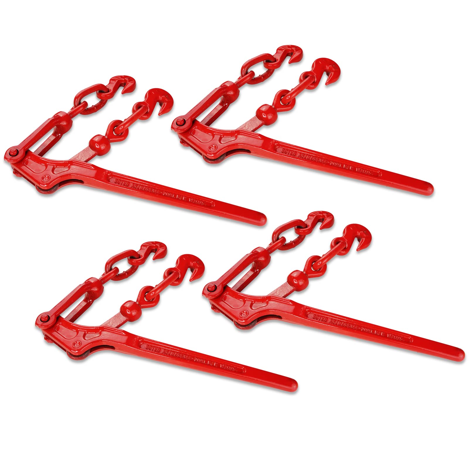 High Quality US Type Maroon Load Binder Winches Ez Binder Plain Finish Chain Wheel Structure for Transmission Chain Function