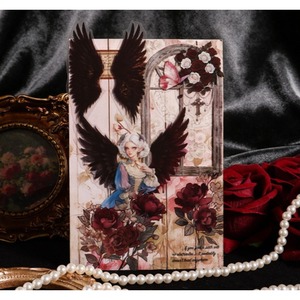 10 autocollants par paquet, série Ailes Nocturnes, thème Ailes Rêveuses, décorations DIY pour journal - Product Image 5