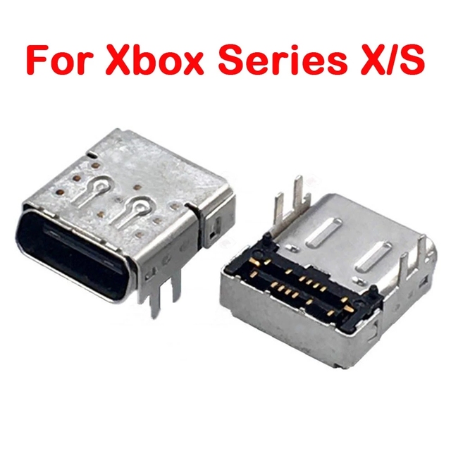 Type-C Power Charging Port for Xbox Series X/S Controller USB Connector for Xbox Elite V2 Gamepad HD Interface Jack
