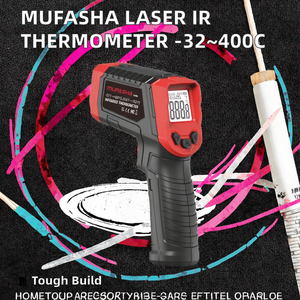 Thermomètre infrarouge industriel MUFASHA sans contact, haute température, laser, USB, ODM, OEM, IP65, écran LCD, 32~400°C - Product Image 3