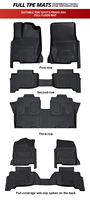 Vente chaude 3D TPE Accessoires De Voiture Tapis De Voiture Étanche Antidérapant Auto Tapis De Sol pour Toyota Prado 6 Seat 2024