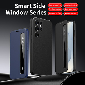 Étui à rabat en cuir <span class=keywords><strong>de</strong></span> luxe JOYPORODO F015 Smart Side Window Series pour <span class=keywords><strong>Samsung</strong></span> S22 S23 S24 S25 S26 Ultra – Vente en gros - Product Image 1